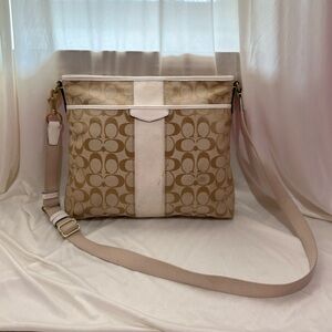 Classic Coach Signature Canvas Crossbody Bag